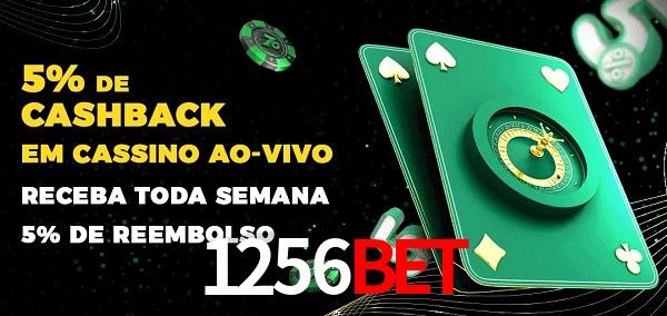 Promoções do cassino ao Vivo 1256bet